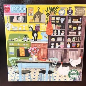Eeboo Kitchen chickens Puzzle. 1000 pieces.  Excellent condition. Complete